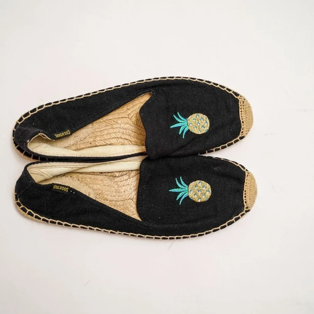 Soludos Pineapple Espadrille Slip Ons